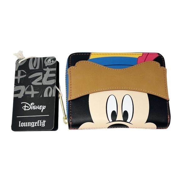 Loungefly Disney Three Musketeers Mickey Mouse Zip Wallet - Picture 1 of 7